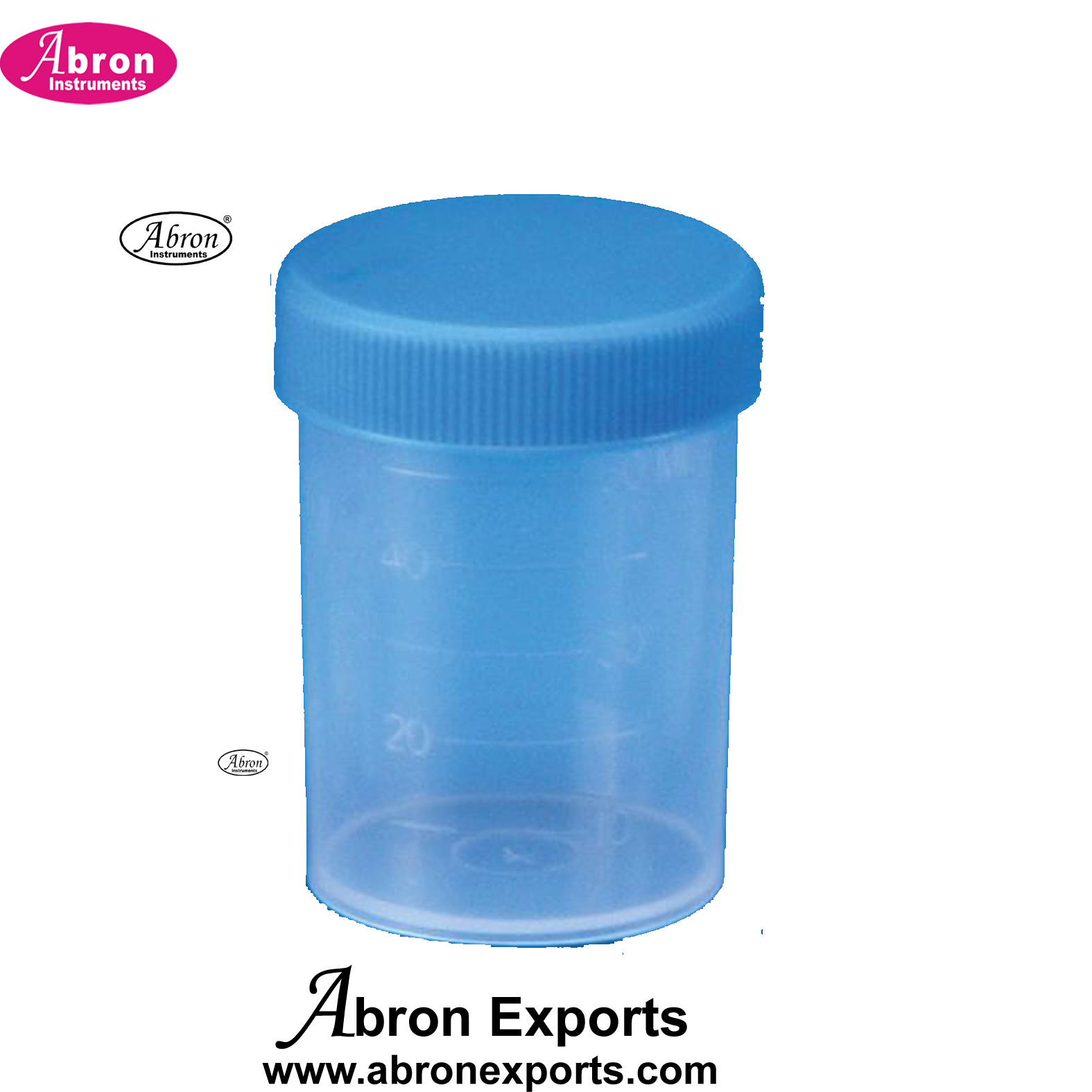 Hospital Disposable Urine Container 50ml Culture Bottle Graduated 100pc Surgical Nursing Home Abron ABM-2302P50 